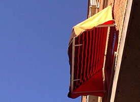 Instalación de Toldo Capota de 2 Arcos en Fuenlabrada.